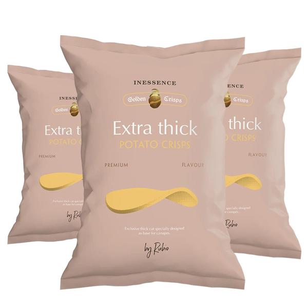 Kit Com 3Und Batata Chips Extra Grossa Com Sal Rubio 125G Imagem de Kit Com 3Und Batata Chips Extra Grossa Com Sal Rubio 125G