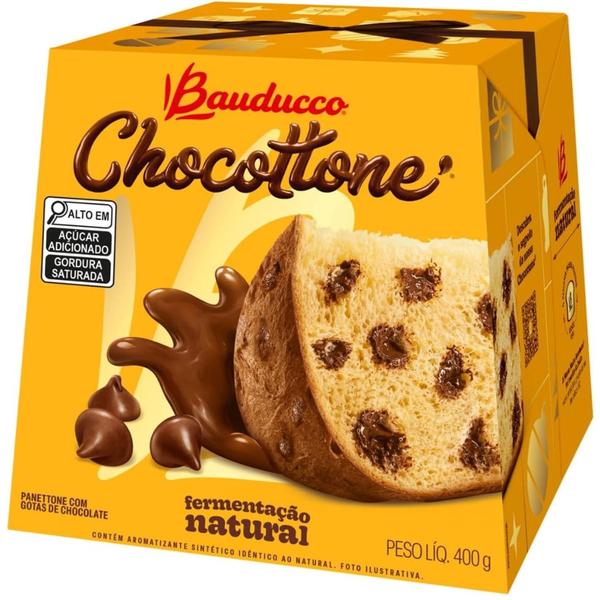 Imagem de Kit Com 3Und Chocottone Bauducco Chocolate 400G