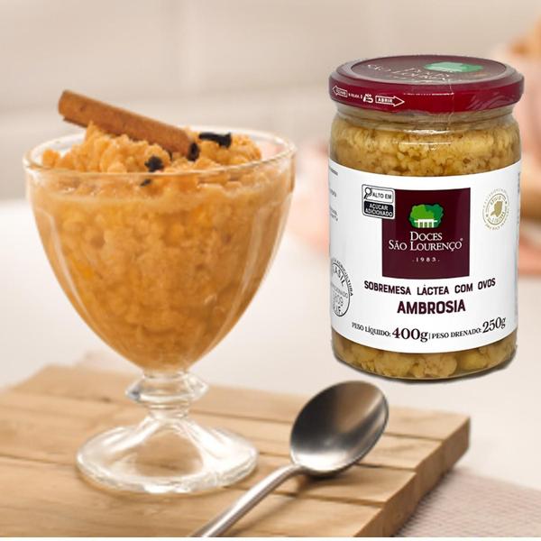 Imagem de Kit Com 3Und Doce Ambrosia São Lourenço 400G