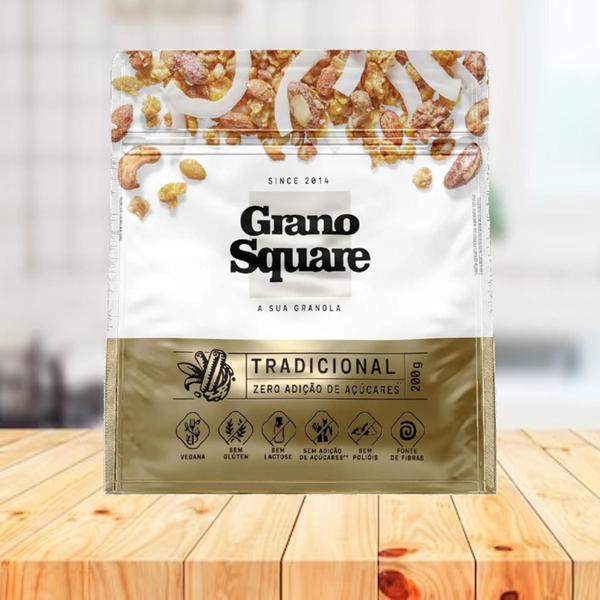 Imagem de Kit Com 3Und Granola Premium Zero Açucar Granosquare 200G