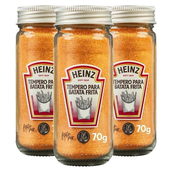 Kit Com 3Und Tempero Para Batata Frita Heinz 70G Imagem de Kit Com 3Und Tempero Para Batata Frita Heinz 70G