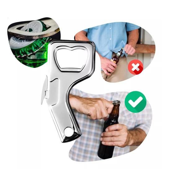 Kit Com 3uni Abridor De Latas E Garrafas - 9 Cm - Inox - GP INOX Imagem de Kit Com 3uni Abridor De Latas E Garrafas - 9 Cm - Inox