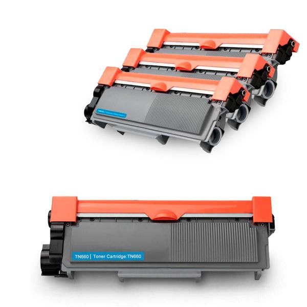 Imagem de Kit Com 3x Toner Compatível Com TN660 TN2340 TN2360 TN2370