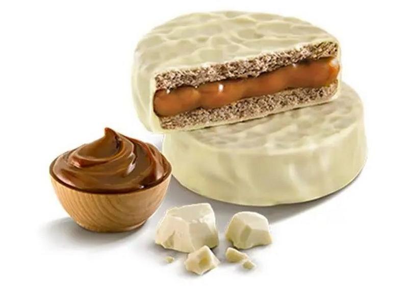 Imagem de KIT COM 4 - Alfajor Havanna Solito Chocolate Branco com Doce de Leite 55g