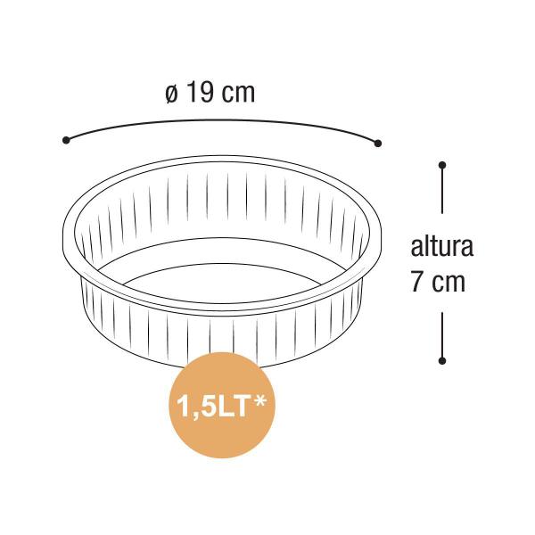 Imagem de Kit com 4 Bacias Plásticas P / M / G / GG  Arqplast