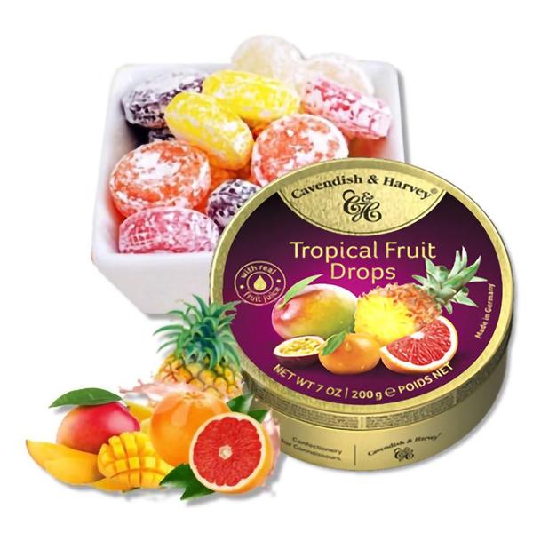 Imagem de Kit com 4 Balas Alemãs Cavendish Tropical Fruits