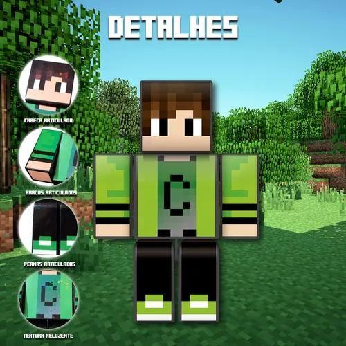 Imagem de Kit com 4 Bonecos Articulados Youtubers do jogo Minecraft