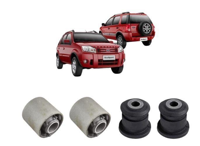 Imagem de Kit Com 4 Bucha Bandeja Dianteira Ford Ecosport 2003 A 2012