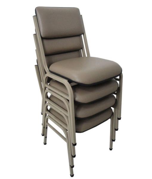 Imagem de Kit com 4 Cadeiras Empilháveis Auditórios Linha Hotel Smart