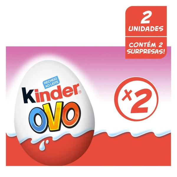 Imagem de Kit com 4 caixas de Kinder Ovo Meninas 40g (8 ovos)