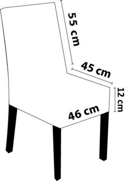 Imagem de Kit Com 4 Capas Para Cadeiras Em Veludo Alemão Premium direto da fábrica