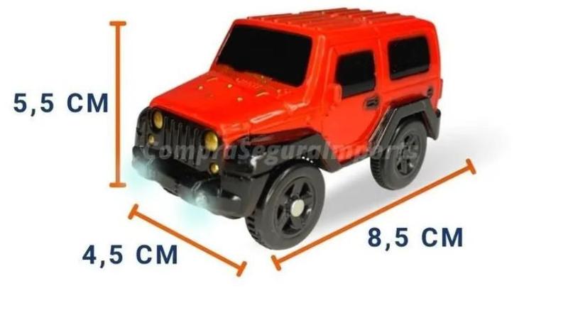 Imagem de Kit com 4 Carrinho E 2,8 Metros De Pista Trilha Maluca