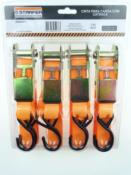 Kit Com 4 Cintas Catraca Starfer Imagem de Kit Com 4 Cintas Catraca Starfer