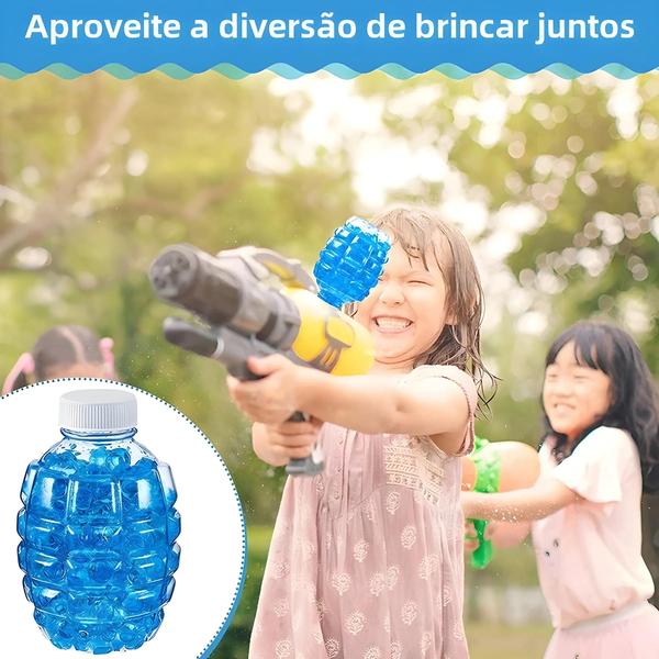 Imagem de Kit com 4 Garrafas de Enchimento de Gel de Água + Funil de Plástico em Formato de Abacaxi