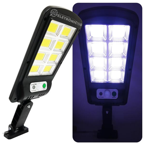 Imagem de Kit Com 4 Luminárias Solares 160 LEDs COB Com Sensor de Presença 200W - DY8786