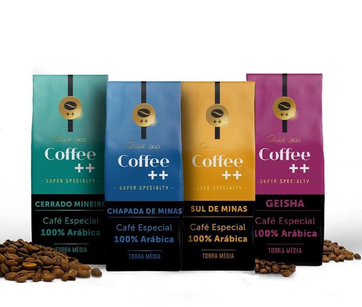 Imagem de Kit com 4 Pacotes Café Especial Coffee Mais em Grãos - 4 x 250g