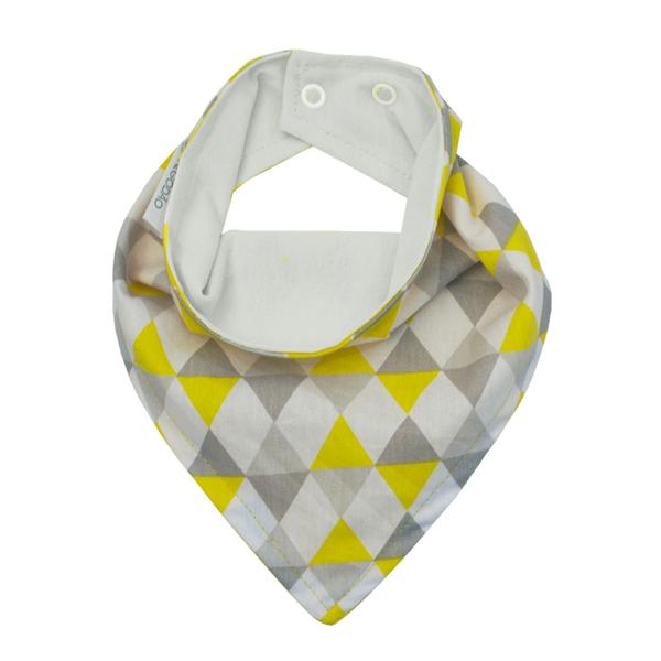 Imagem de Kit com 4 Peças de Babadores Bandana para Bebês - Losango Amarelo