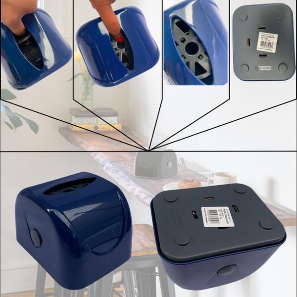 Imagem de Kit com 4 Porta Guardanapo Mesa Dispenser Multiuso Organizador Suporte Papel Interfolhado Easy Puxe