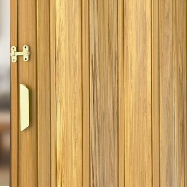 Kit com 4 Portas Sanfonada de Pvc 210x105cm Bariri Cerejeira Imagem de Kit com 4 Portas Sanfonada de Pvc 210x105cm Bariri Cerejeira