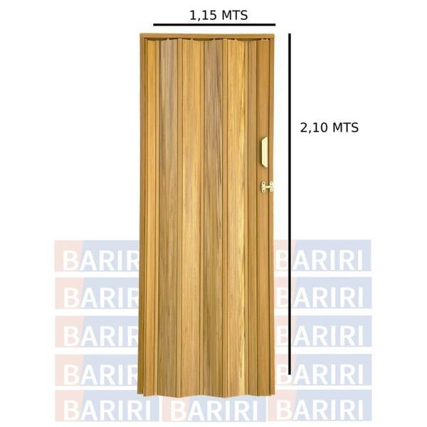 Kit com 4 Portas Sanfonada de Pvc 210x105cm Bariri Cerejeira Imagem de Kit com 4 Portas Sanfonada de Pvc 210x105cm Bariri Cerejeira