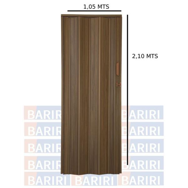 Imagem de Kit com 4 Portas Sanfonada de Pvc 210x105cm Bariri Imbuia