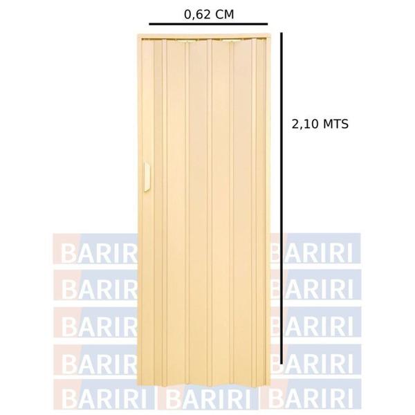 Imagem de Kit com 4 Portas Sanfonada de Pvc 210x62cm Bariri Amarelo