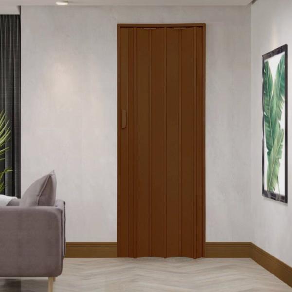 Imagem de Kit com 4 Portas Sanfonada de Pvc 210x62cm Bariri Coffe