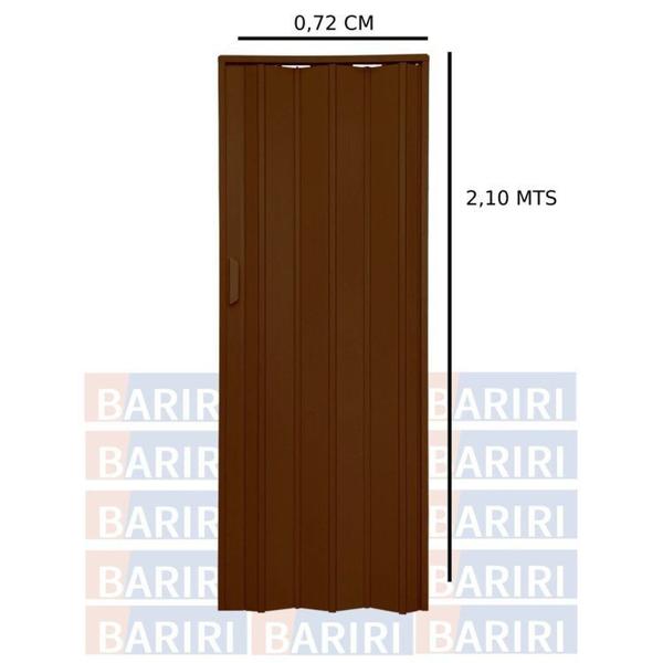 Imagem de Kit com 4 Portas Sanfonada de Pvc 210x72cm Bariri Coffe