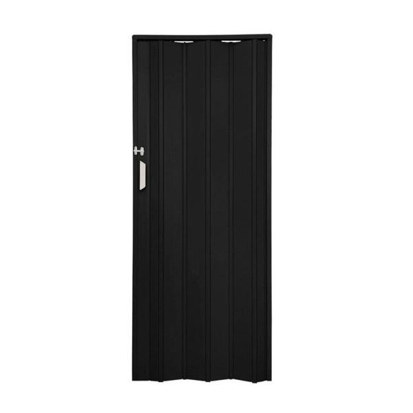 Imagem de Kit com 4 Portas Sanfonada de Pvc 210x94cm Bariri Preto absoluto