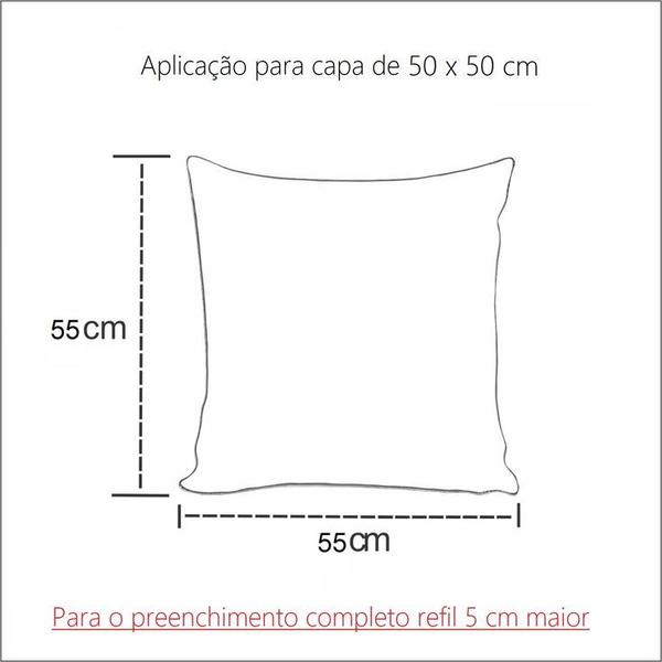 Kit Com 4 Refis De Almofada 55x55 Silicone Para Capas 50cm - RT Imagem de Kit Com 4 Refis De Almofada 55x55 Silicone Para Capas 50cm