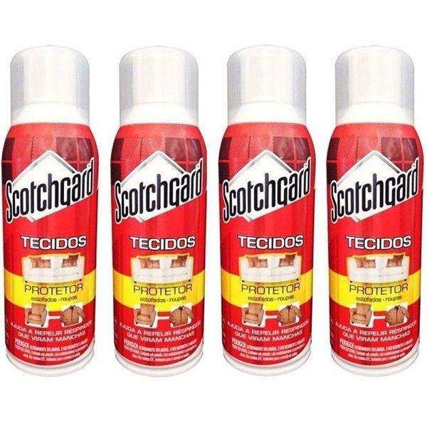 Imagem de Kit com 4 Scotchgard 3M Protetor de Tecidos Impermeabilizante SPRAY 353ML