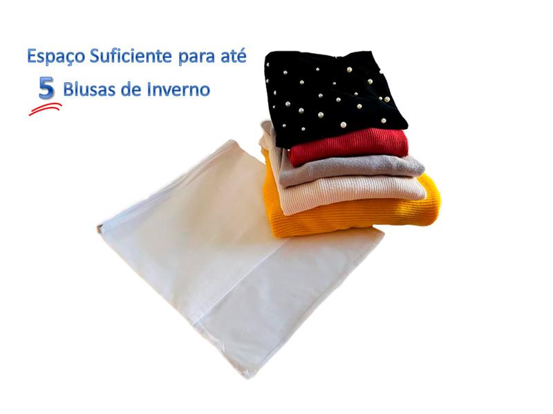 Imagem de Kit Com 40 Sacos Tnt Roupas Sapatos Ziper 33x40cm Com Visor