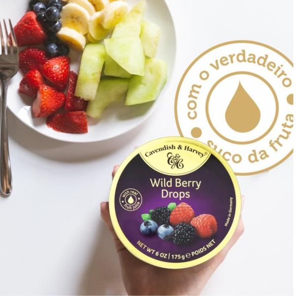 Kit Com 4Und Bala Cavendish & Harvey Wild Berry Drops 210G Imagem de Kit Com 4Und Bala Cavendish & Harvey Wild Berry Drops 210G