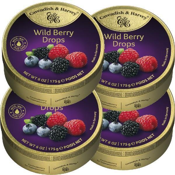 Kit Com 4Und Bala Cavendish & Harvey Wild Berry Drops 210G Imagem de Kit Com 4Und Bala Cavendish & Harvey Wild Berry Drops 210G