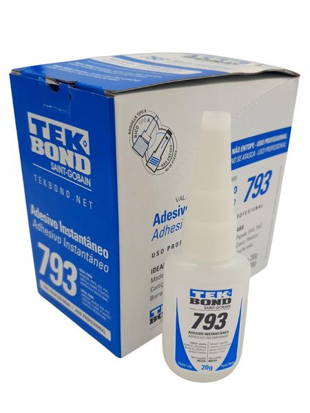 Imagem de Kit com 5 Adesivo Cola Instantâneo TekBond 793 Multiuso 20g