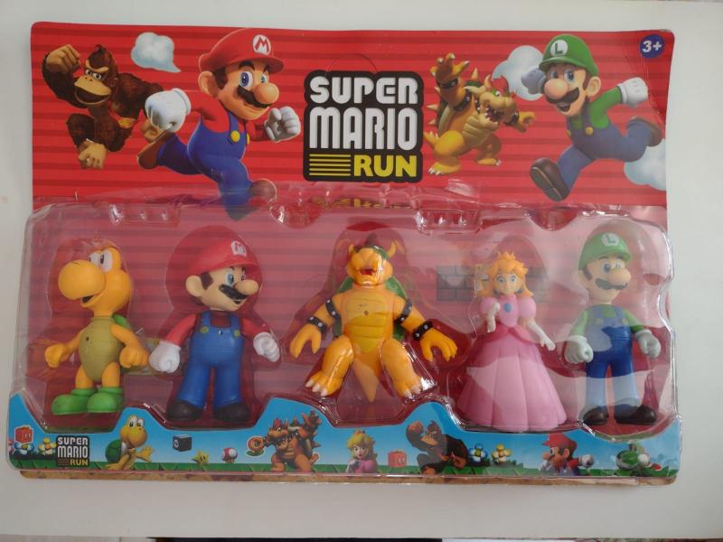 Imagem de Kit Com 5 Bonecos 12cm Personagens Super Mario Luigi Yoshi