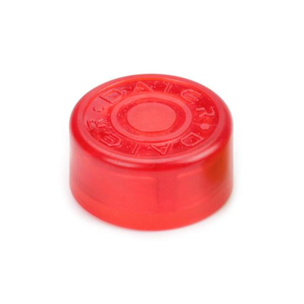 Imagem de Kit Com 5 Botões Protetor Plastico Vermelho Footswitch Pedal