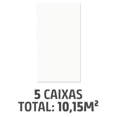 Imagem de Kit com 5 Caixas Revestimentos Neve 32x57cm Caixa 2,03m² Branco