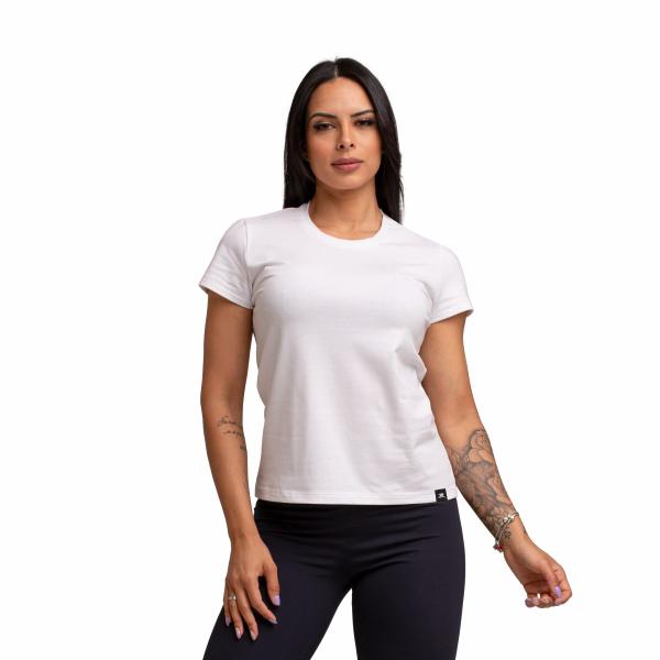 Imagem de Kit com 5 Camiseta Algodão Sportswear Muvin - Feminina - Mais Conforto para seu Treino e Caminhada