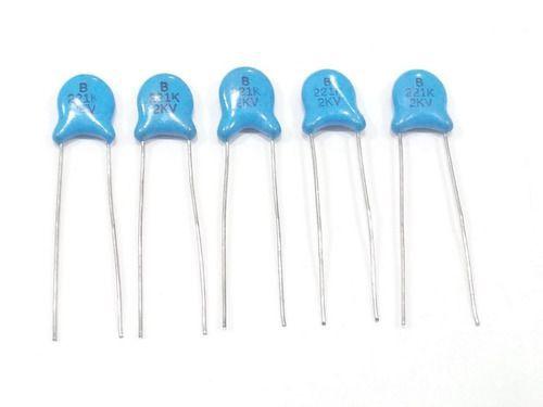 Imagem de Kit Com 5 Capacitor Ceramico Disco 0,22nf  220pf 2kv