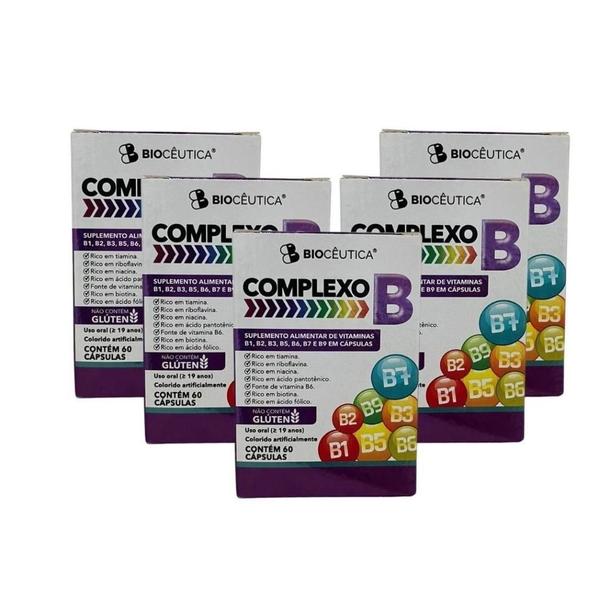 Imagem de Kit com 5 complexo b  60 capsulas