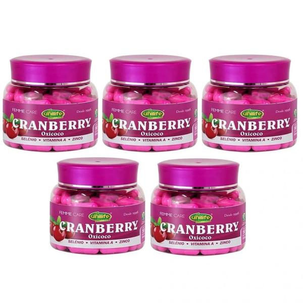 Imagem de Kit com 5 - Cranberry (oxicoco) Femme Care 90 Capsulas Unilife