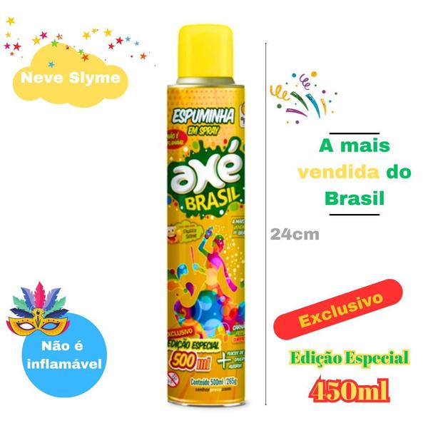 Imagem de Kit Com 5 Espuminhas Em Spray Axé Brasil Carnaval Festa Comemorações