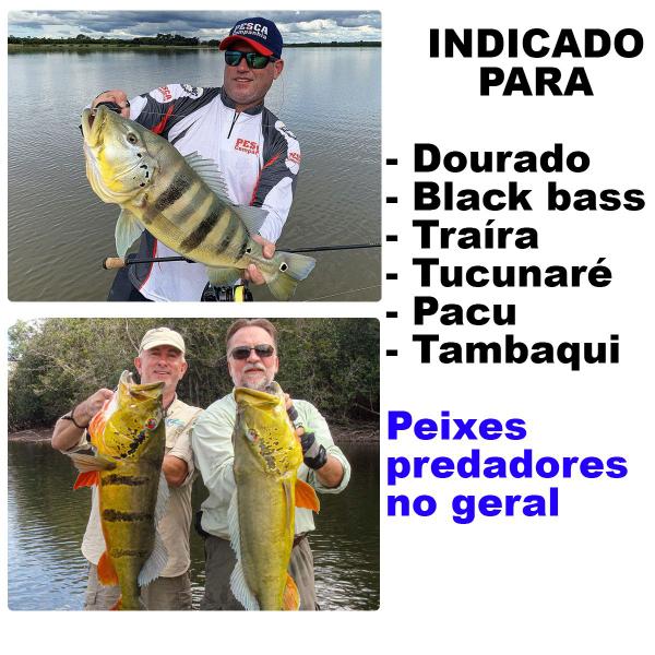 Imagem de Kit Com 5 Isca Artificial P/ Pesca Tucunaré Dourado Robalo