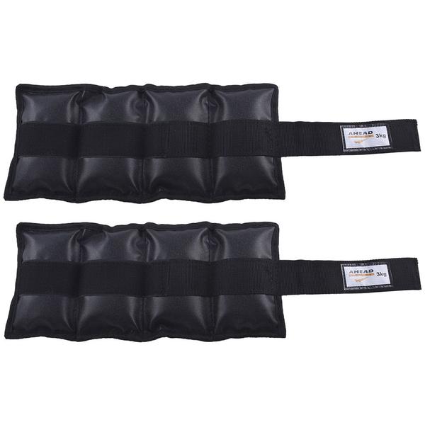 Kit com 5 Pares Caneleiras de Peso de 1kg À 5kg Ahead Sports Preta Imagem de Kit com 5 Pares Caneleiras de Peso de 1kg À 5kg Ahead Sports Preta