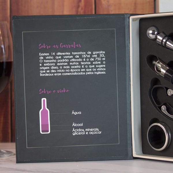 Imagem de Kit com 5 Peças para Vinho Premium Wine - Mozão