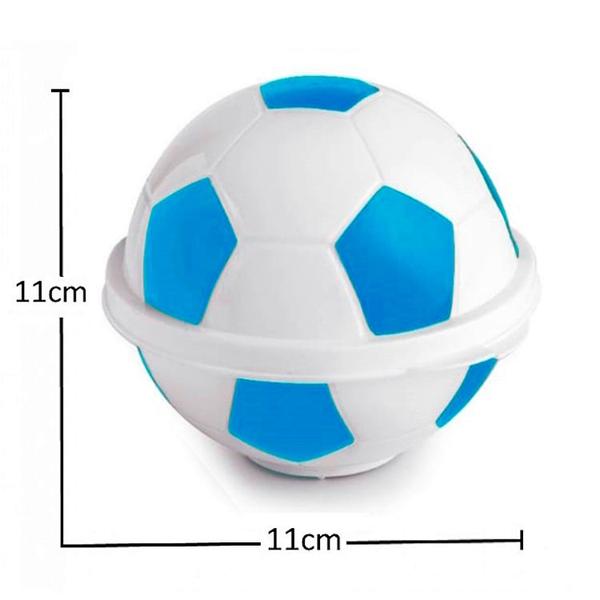 Imagem de Kit com 5 Potes Lembranças Aniversário Bola de Futebol Azul