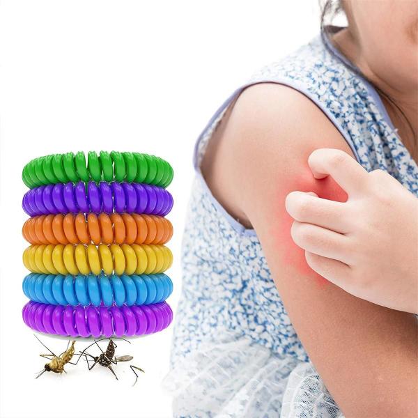 Imagem de Kit Com 5 Pulseiras Repelentes Mosquitos Dengue Zica Insetos