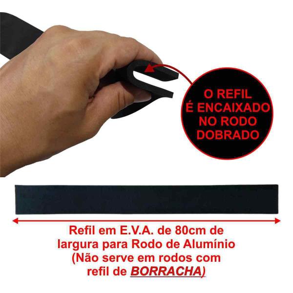 Kit Com 5 Refil De Eva Para Rodo De Aluminio 80Cm ( E.V.A. ) - Andrade Imagem de Kit Com 5 Refil De Eva Para Rodo De Aluminio 80Cm ( E.V.A. )