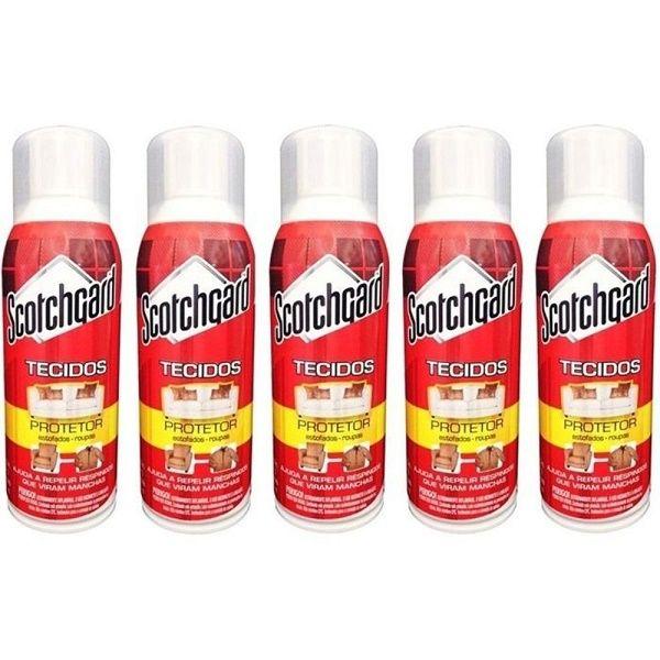 Imagem de Kit com 5 Scotchgard 3M Protetor de Tecidos Impermeabilizante SPRAY 353ML